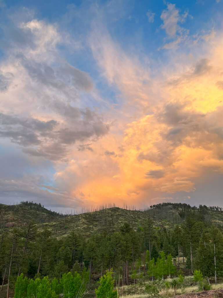 Romantic Sunset at Pikes Peak Ranch