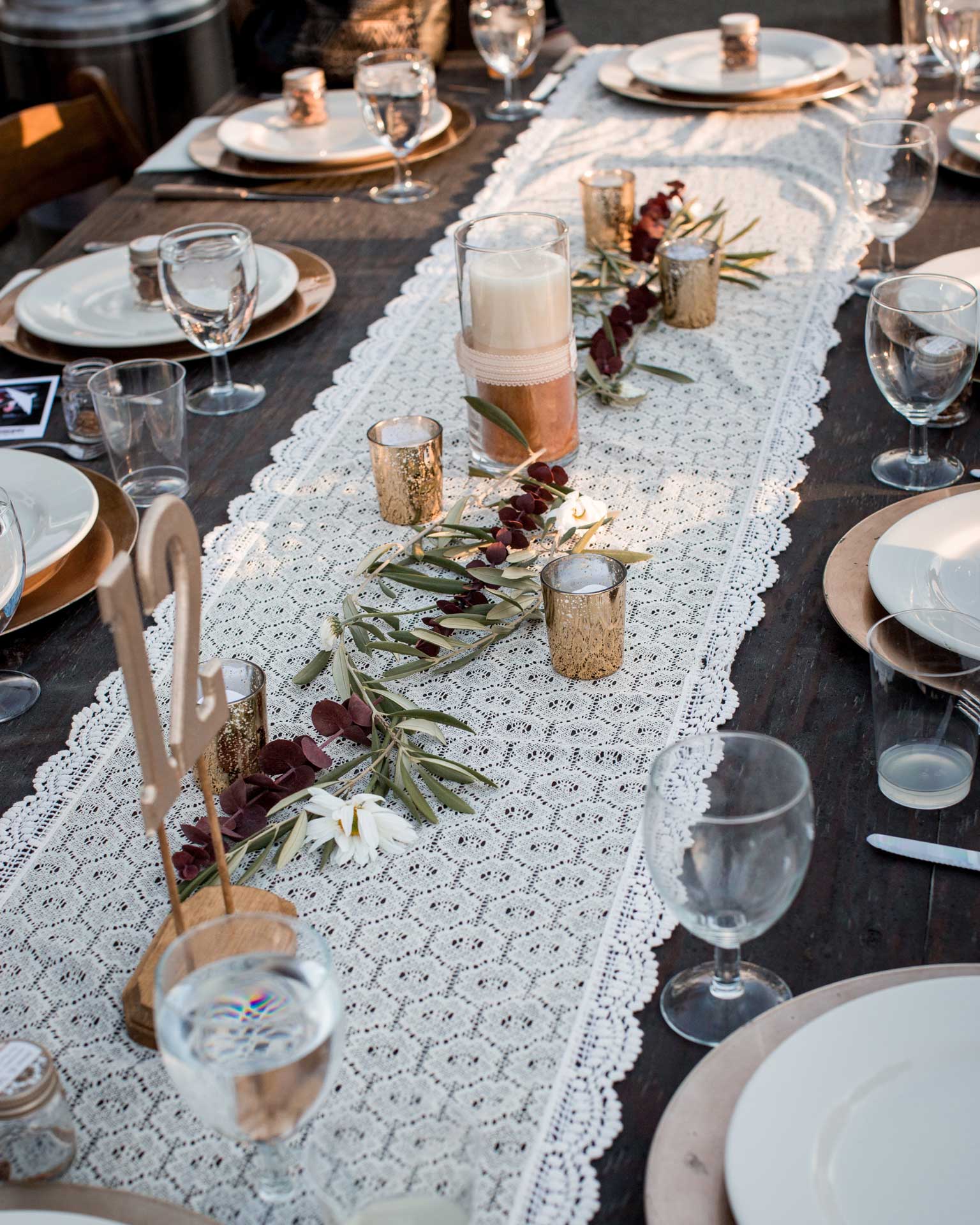 colorado ranch wedding table setting
