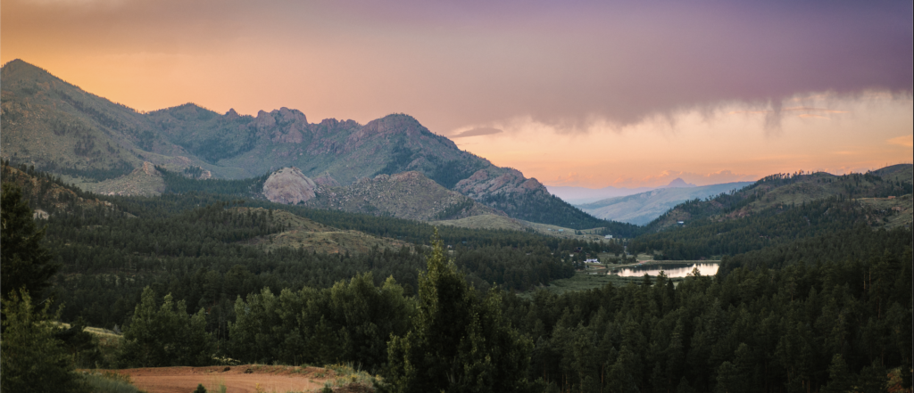 Stunning views from The Hilltop ceremony site