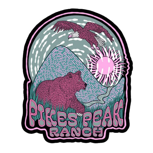 Pink Sticker - Pikes Peak Ranch Merch