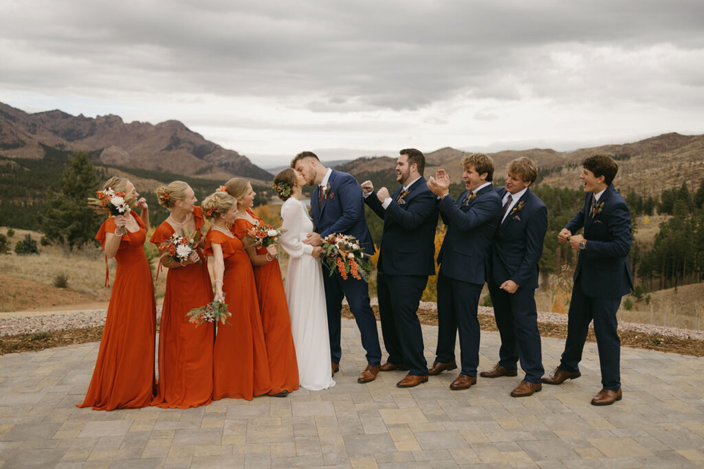 Colorado Wedding Ceremony with Mountain Views