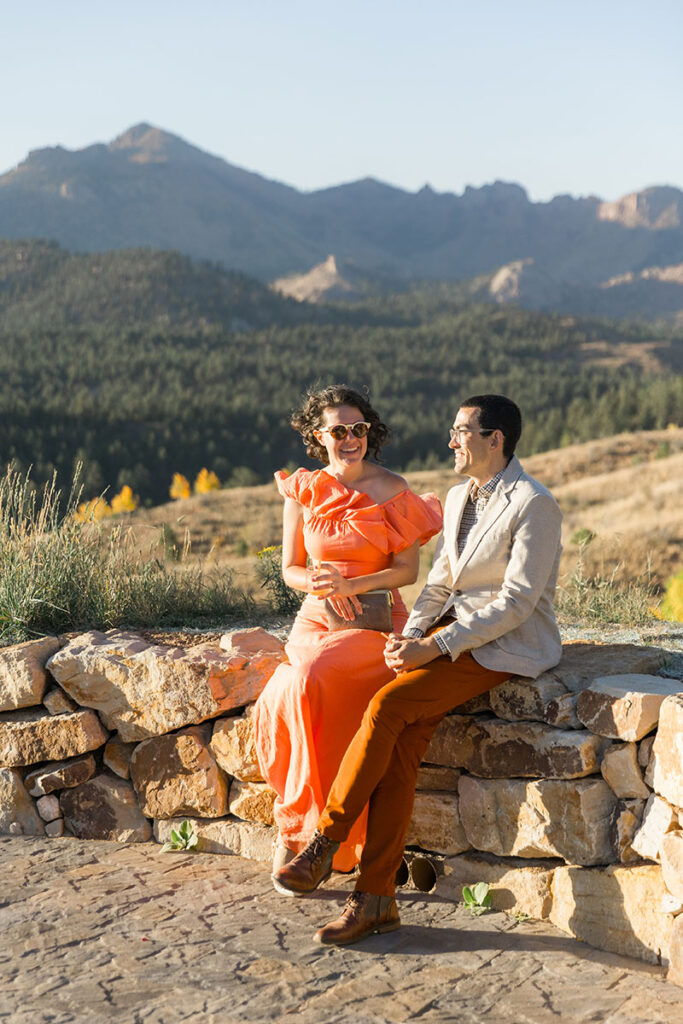 Guests Enjoying Cocktail Hour at Colorado Wedding Venue