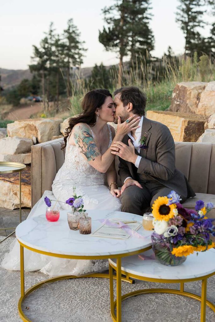 Outdoor Wedding Ceremony in Colorado Mountains