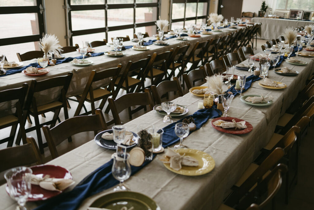 Wedding Reception Place Settings in Colorado