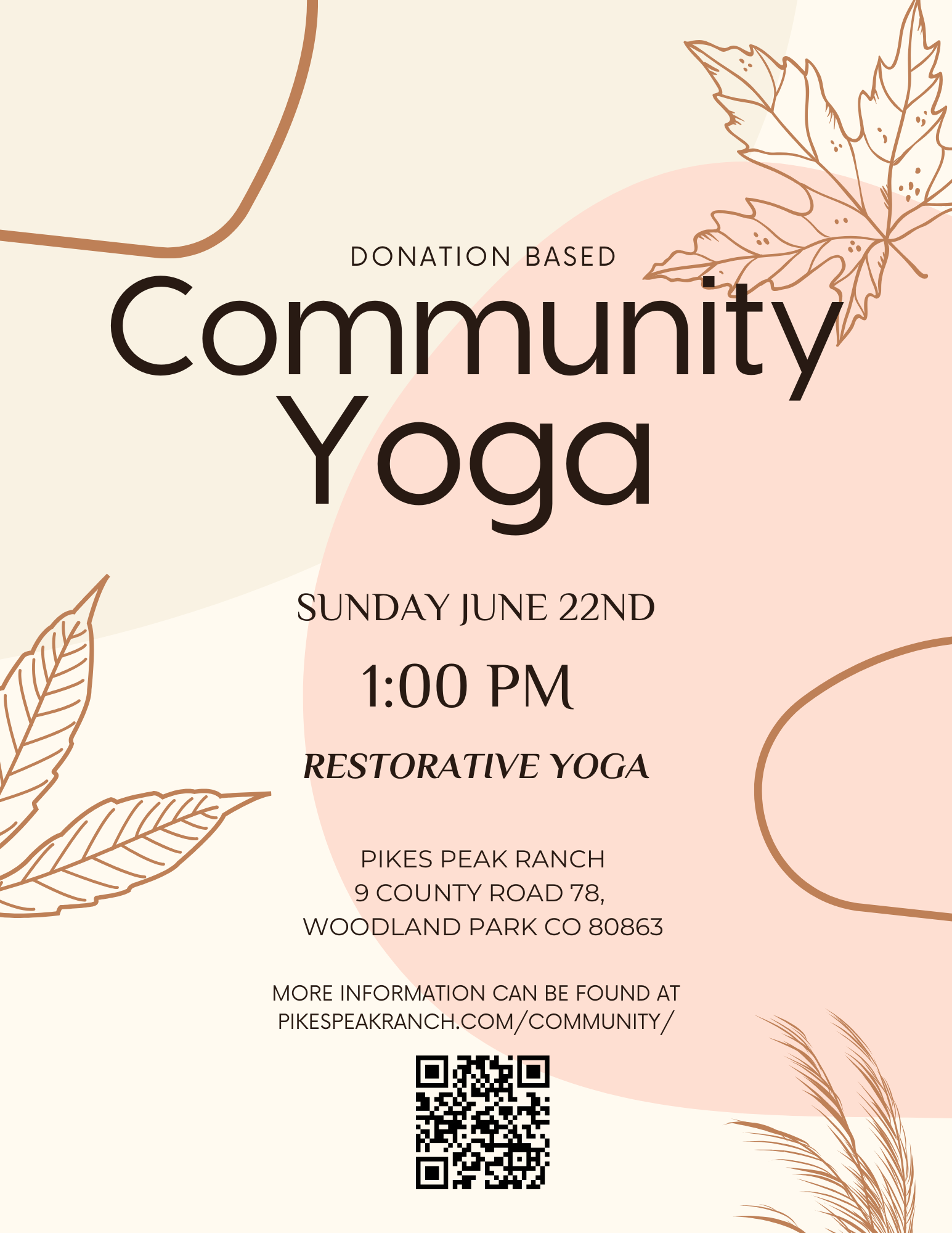 Restorative Community Yoga Flyer March 30th 100pm (2) Community Yoga Feb 23rd 2025